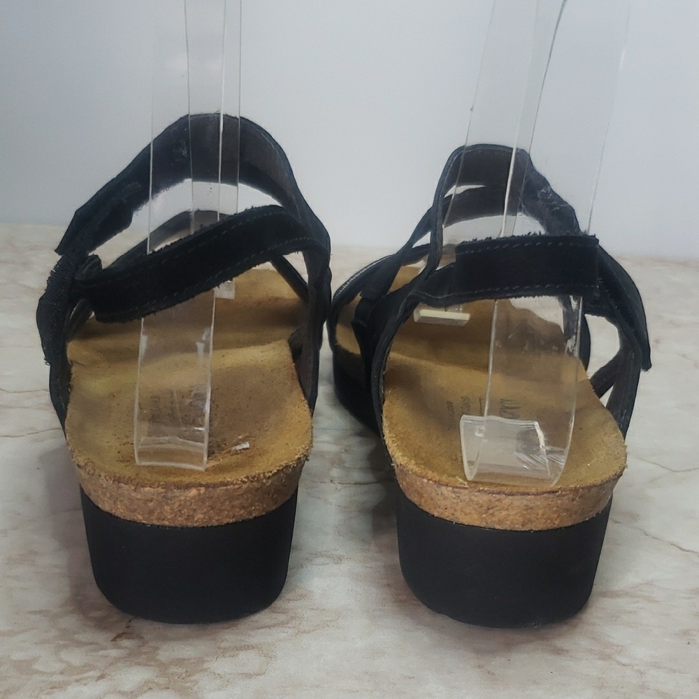 Naot Black Suede And Embellish Strap Women's Sandals Size 36 - Picture 4 of 7